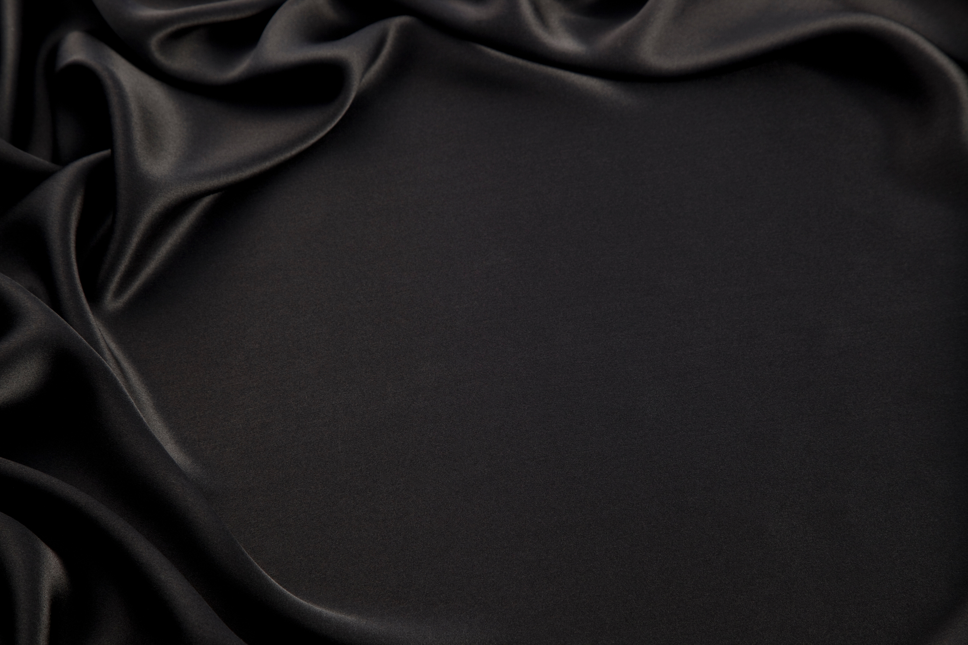 Silk Fabric on Black Background